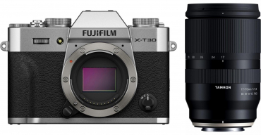 Fujifilm X-T30 III Silber + Tamron 17-70m f2,8 Di III-A VC RXD