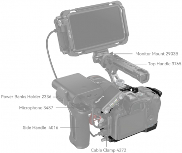 SmallRig 4161 Cage Black Mamba for Canon EOS R6 Mark II