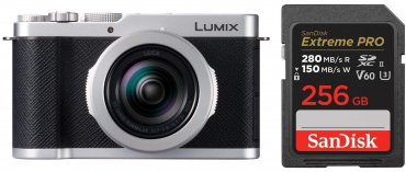 Panasonic Lumix L10 silber + SanDisk Extreme Pro 256GB V60 UHS-II