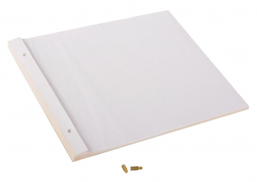 Goldbuch Ersatzblock 83 078 weiß 38x30 cm für Schraubalben 31x39cm