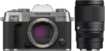 Fujifilm X-T50 Gehäuse silber + Sigma 16-300mm f3,5-6,7 DC OS Fuji X