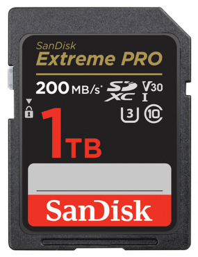 SanDisk SDXC Extreme Pro 1TB 200MB/s V30 UHS I