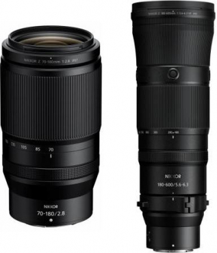 Nikon Nikkor Z 70-180mm f2,8 + 180-600mm f5,6-6,3