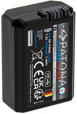 PATONA Platinum Akku mit USB-C Input Sony NP-FW50