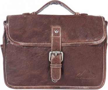 Alpenleder Camera Bag Presse Brandy Buff Crumple