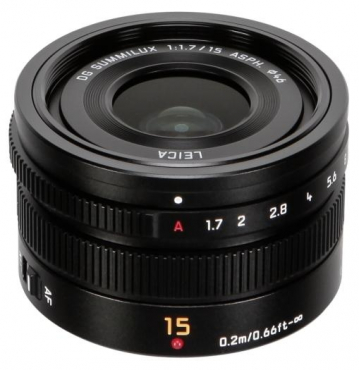 Panasonic Leica DG Summilux 15mm f/1.7 black