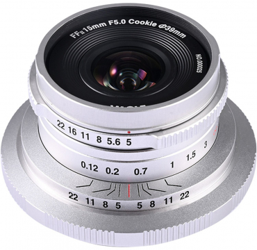 LAOWA 15mm f5 Cookie FF für L-Mount, silber
