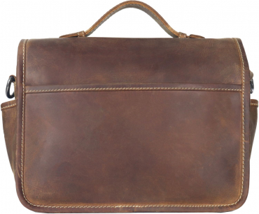 Alpine leather camera bag press wild camel