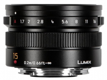 Panasonic Leica DG Summilux 15mm f/1.7 black