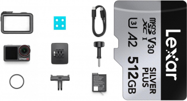 DJI Osmo Action 5 Pro Standard + Lexar Silver Plus microSDXC 512GB