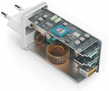 Hama 201997 Hama GaN 2X USB-C,1X USB-A 100W