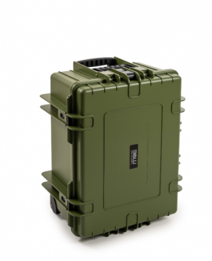B&W Case Type 6800 RPD Brown Green with compartment division