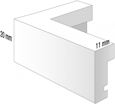 Henzo Viola Holzrahmen 30x45 weiß