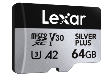 Lexar microSDXC Silver Plus UHS-I 64GB V30