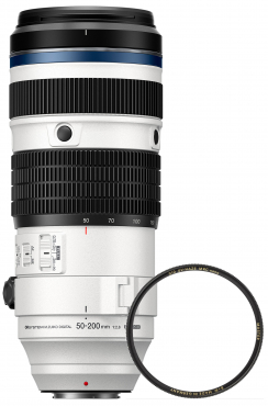 OM System M.Zuiko ED 50-200mm F2.8 IS PRO + B&W Master UV-Filter 77mm