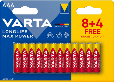 Varta Longlife Max Power Micro 8+4 AAA