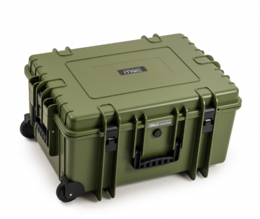B&W Case Type 6800 RPD Brown Green with compartment division