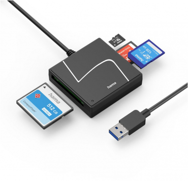 Hama 200148 USB card reader USB-C SD microSD CF