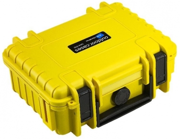 B&W Case Type 500 jaune avec insert en mousse
