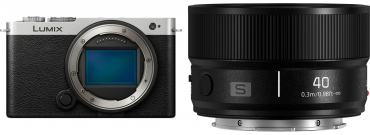 Panasonic Lumix DC-S9 silber/schwarz + Lumix S 40mm f2 Schwarz
