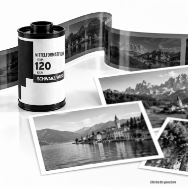 B/W Medium-Format Film Development + Scan, including 10 glossy prints - 6073661 B/W Medium-Format Film Development + Scan, including 10 glossy prints