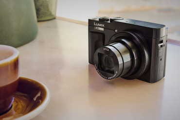 Panasonic Lumix DC-TZ99 black + alpine leather case compact cognac