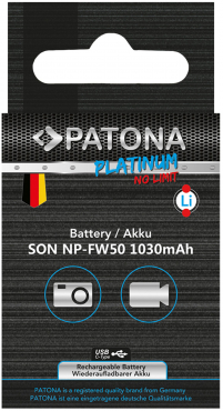 PATONA Platinum Akku mit USB-C Input Sony NP-FW50