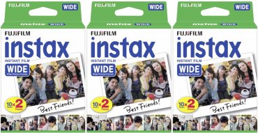 Fujifilm Instax WIDE Film DP paquet de 3 pour 60 images