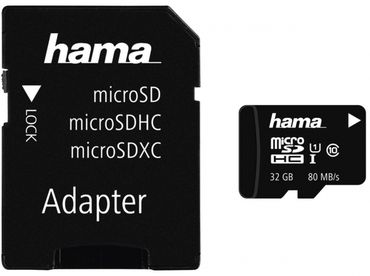Hama microSDHC 32GB 80MB mit Adapter - 6026921 Hama microSDHC 32GB 80MB mit Adapter