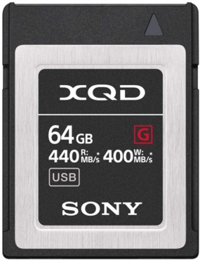 Sony QD-G64F XQD-Karte 64GB G-Serie 440MB/Sekunde