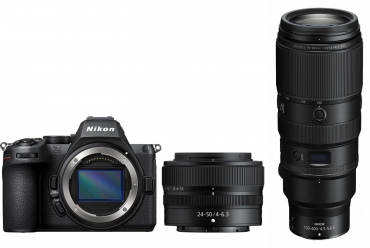 Nikon Z5II + 24-50mm f4,0-6,3 + Z 100-400mm f4,5-5,6 VR S