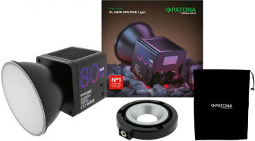 PATONA Premium SL-80R 80W RGB LED Video/Fotolicht inkl. Tasche
