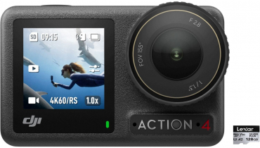 DJI Osmo Action 4 Standard Combo + Lexar Silver Plus microSDXC 128GB