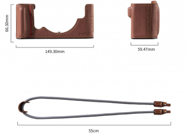 SmallRig 5096 Halbtaschen-Kit für Nikon Z f braun