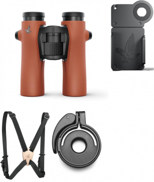 Swarovski NL PURE 10x32 Burnt Orange Basispaket für Vogelbeobachtung