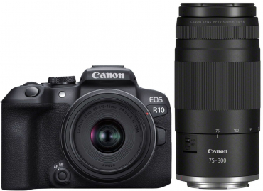 Canon EOS R10 + RF-S 18-45mm f4.5-6.3 IS STM + RF 75-300mm f4-5.6