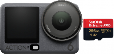 DJI Osmo Action 6 Standard Combo + SanDisk microSDXC Extr. Pro 256GB