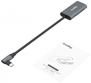 SmallRig 4598 USB-C Hub 4-in-1 PD 100W USB-C / Audio Adapter