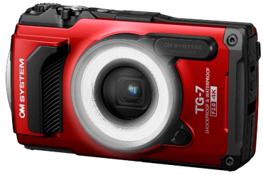 OM System TG-7 Micro Adventure Kit inkl. LG-1 LED Licht und Ersatzakku