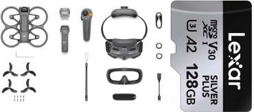DJI Avata 2 Fly More Combo (Single Battery) + Lexar Silver Plus 128GB