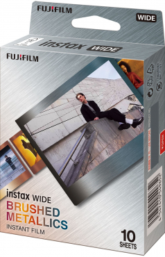 Fujifilm Instax Wide EVO black + Instax Wide Brushed Metal Film
