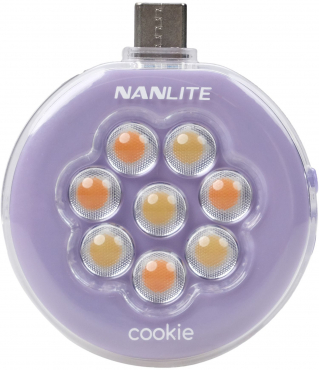 NANLITE cookie mini smartphone light round lavender