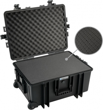 B&W Case Type 6800 SI black with foam insert