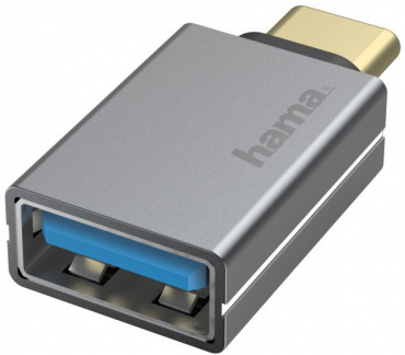 Hama USB-OTG-Adapter 200300 Stecker Buchse 3.2 Gen1, 5 Gbit/s grau - 6063157 Hama USB-OTG-Adapter 200300 Stecker Buchse 3.2 Gen1, 5 Gbit/s grau