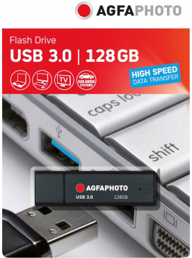 AgfaPhoto USB-Stick 128 GB, USB 3.0 schwarz