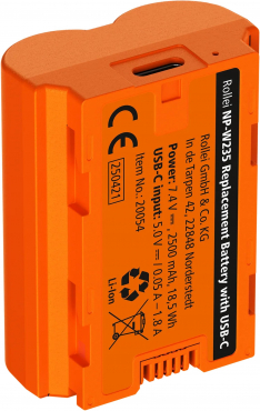 Rollei Ersatzakku NP-W235 Fuji mit USB-C