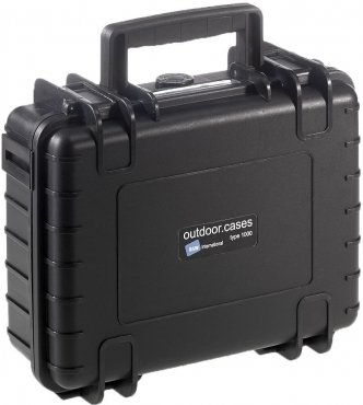 B&W Case Type 1000 SI schwarz mit Schaumstoffeinsatz