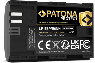 PATONA PROTECT battery Canon LP-E6P R5II 8k capable 6A