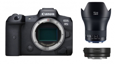 Canon EOS R5 + EF-Adapter + ZEISS Milvus 21mm f2,8