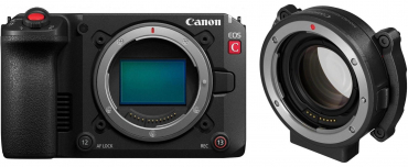 Canon EOS C50 + bayonet adapter EF-EOS to EOS R 0.71x
